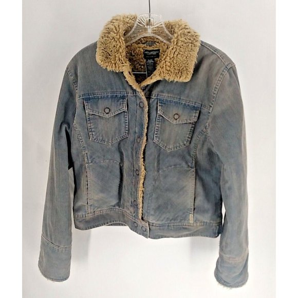 American Eagle Outfitters Jackets & Blazers - American Eagle Outfitters Women's Jacket  Size: Large Light Blue Corduroy